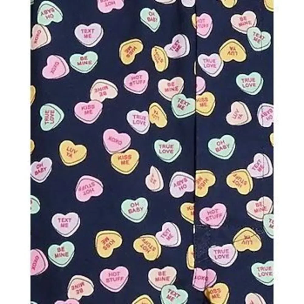 J.Crew Men’s Navy Conversation Heart Boxers M NWT Cotton Poplin